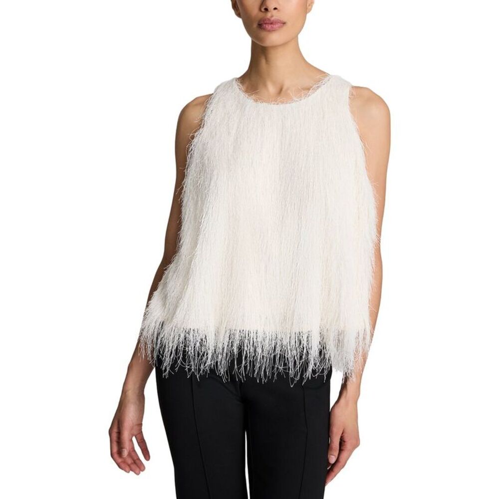 Kenneth Cole Womens  Feather Swing Tank